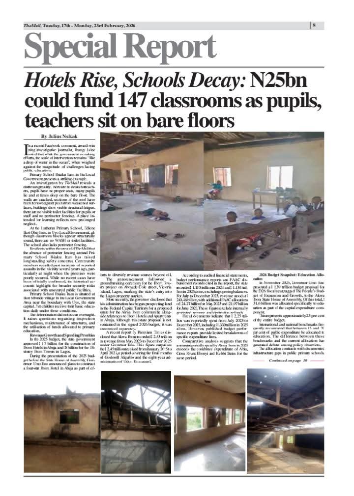 Hotels Rise, Schools Decay: ₦25bn Could Fund 147 Classrooms as Pupils, Teachers Sit on Bare Floors