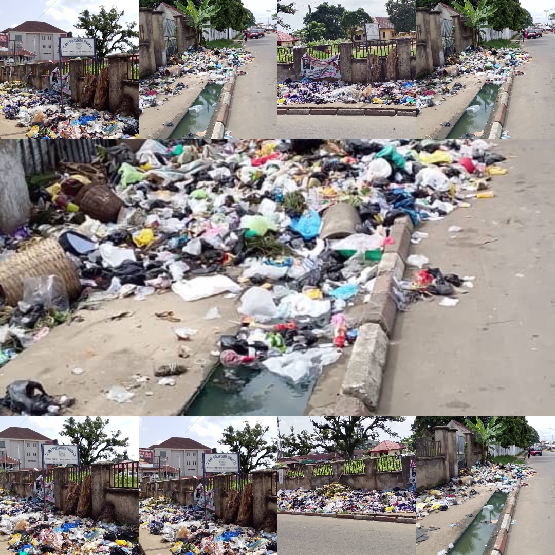 Waste Crisis Festers Beside Uyo Primary School Despite Governor Eno’s Three Years in Office