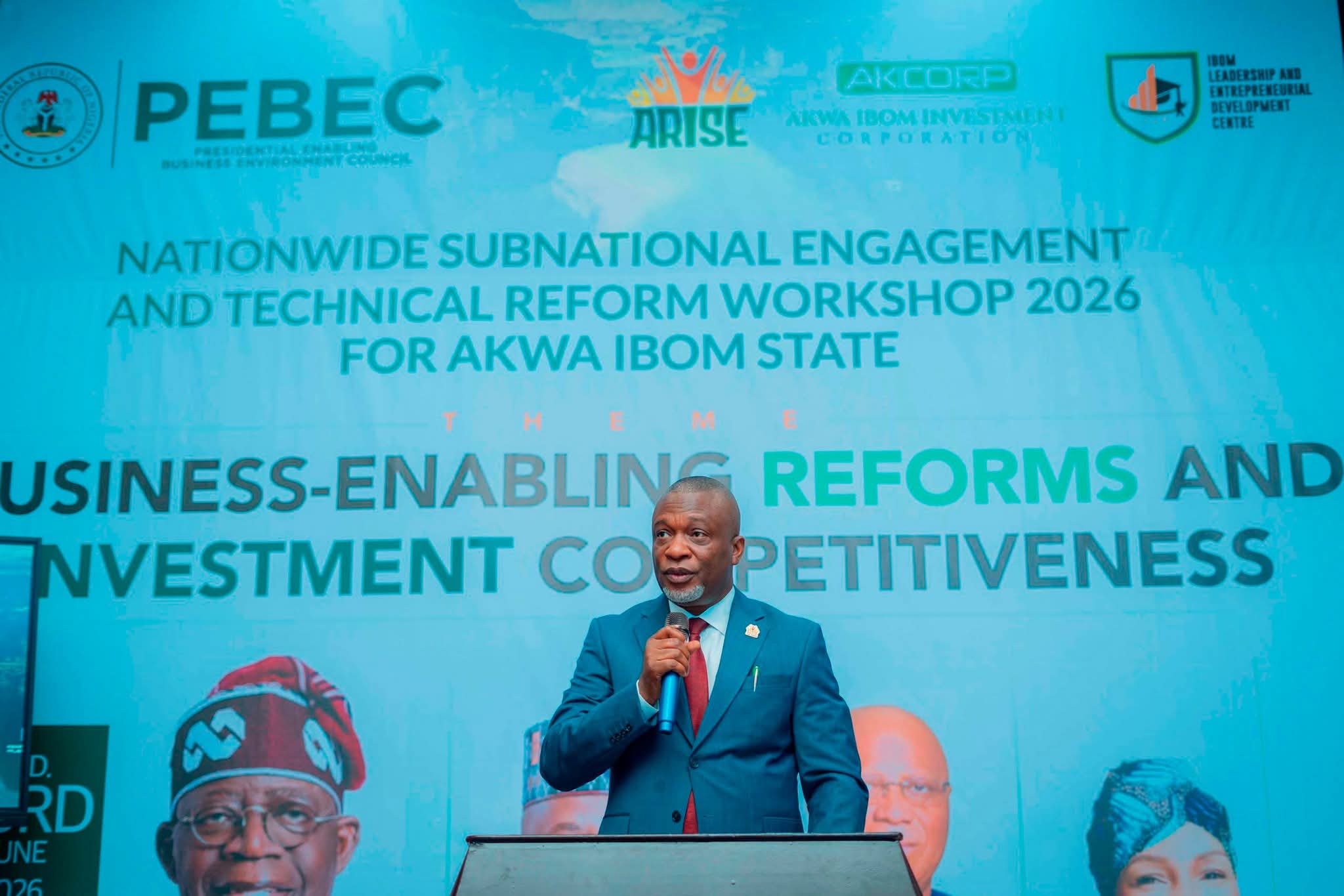 AKSG RESTATES COMMITMENT TO EASE OF DOING BUSINESS AS PEBEC TECHNICAL REFORM WORKSHOP HOLDS IN UYO 